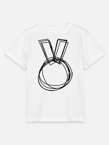 Medaille handgezeichnet - Stanley/Stella Kinder T-Shirt MINI CREATOR - Weiß