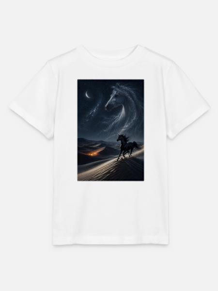 Schwarzer Araber unter Sternen - Stanley/Stella Kinder T-Shirt MINI CREATOR  - Weiß