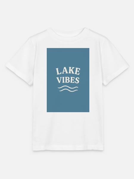 Lake Vibes - Stanley/Stella Kinder T-Shirt MINI CREATOR - Weiß