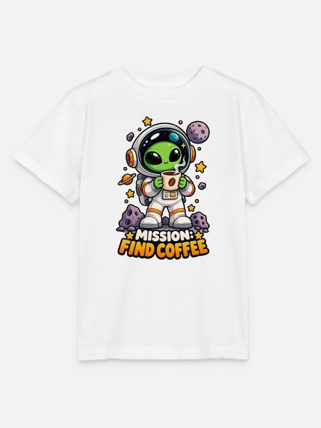 Mission: Kaffee finden - Stanley/Stella Kinder T-Shirt MINI CREATOR - Weiß