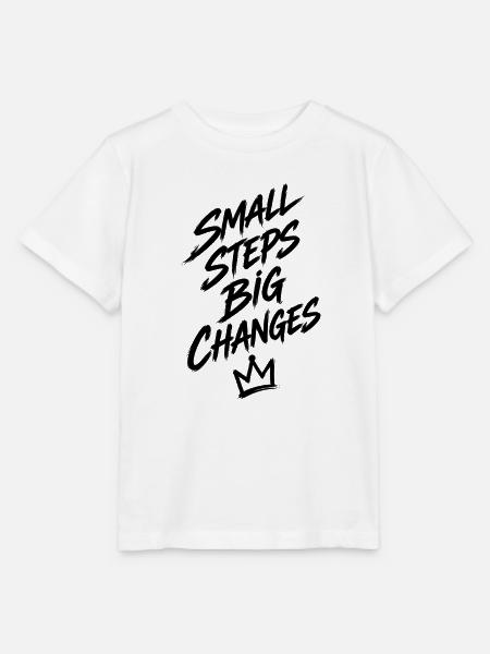 Nachtflora Silhouette - Stanley/Stella Kinder T-Shirt MINI CREATOR  - Weiß