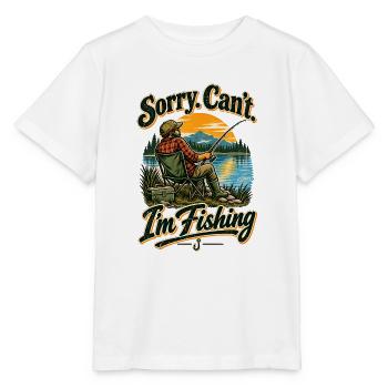 Entschuldigung, kann nicht angeln, Vintage-Design - Stanley/Stella Kinder T-Shirt MINI CREATOR  - Weiß - Vorne - Maike (125cm)