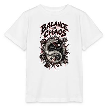Gleichgewicht im Chaos-Drachen Yin Yang - Stanley/Stella Kinder T-Shirt MINI CREATOR  - Weiß - Vorne - Maike (125cm)