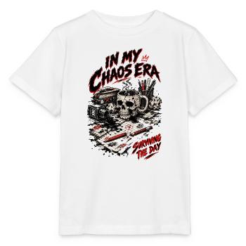 In My Chaos Era: Survival Ink - Stanley/Stella Kinder T-Shirt MINI CREATOR  - Weiß - Vorne - Maike (125cm)