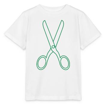 Schere - Stanley/Stella Kinder T-Shirt MINI CREATOR  - Weiß - Vorne - Maike (125cm)