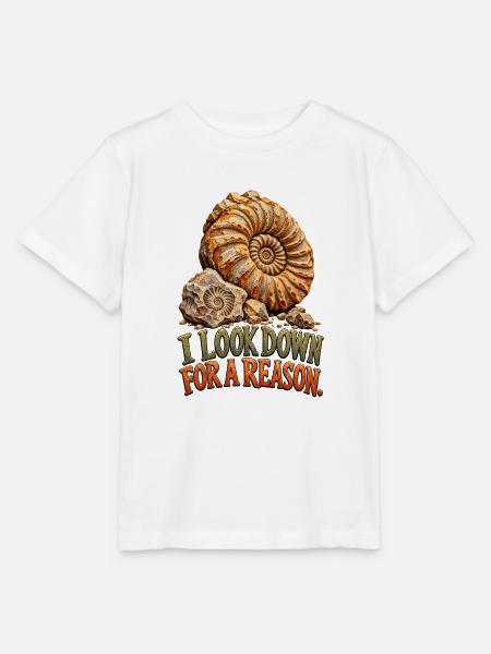 Fossiljagd-Ammoniten-Humor - Stanley/Stella Kinder T-Shirt MINI CREATOR  - Weiß