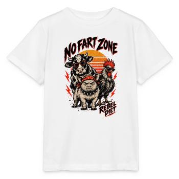Furchtlose Zone: Rebellenfarm - Stanley/Stella Kinder T-Shirt MINI CREATOR  - Weiß - Vorne - Maike (125cm)