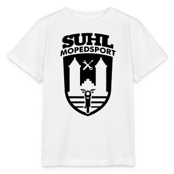 Suhl Mopedsport S50 S51 v.2 (Farbe änderbar) - Stanley/Stella Kinder T-Shirt MINI CREATOR  - Weiß - Vorne - Maike (125cm)