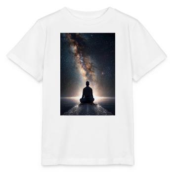 Kosmisches Tor-Meditation - Stanley/Stella Kinder T-Shirt MINI CREATOR  - Weiß - Vorne - Maike (125cm)