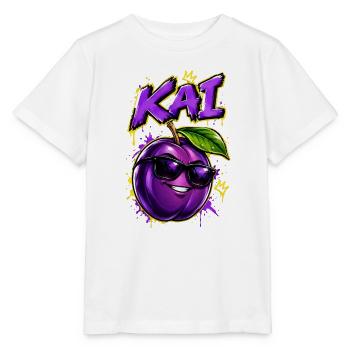 KAI Plum Graffiti Sonnenbrillen-Design - Stanley/Stella Kinder T-Shirt MINI CREATOR  - Weiß - Vorne - Maike (125cm)