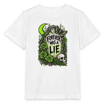 Für immer war eine Lüge - Stanley/Stella Kinder T-Shirt MINI CREATOR  - Weiß - Vorne - Maike (125cm)