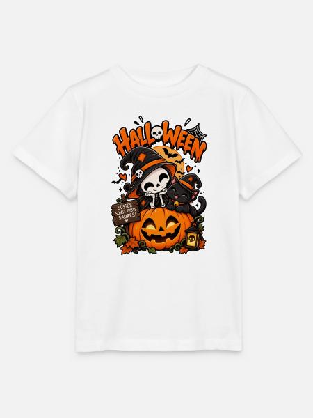 Süßes Kürbis-Halloween-Duo - Stanley/Stella Kinder T-Shirt MINI CREATOR  - Weiß