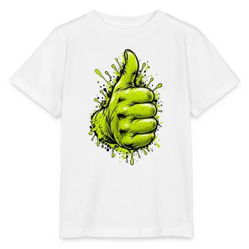 Neon Grüner Daumen Graffiti - Stanley/Stella Kinder T-Shirt MINI CREATOR  - Weiß - Vorne - Maike (125cm)