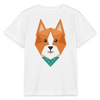 Geometrischer Fuchs - Stanley/Stella Kinder T-Shirt MINI CREATOR  - Weiß - Vorne - Maike (125cm)