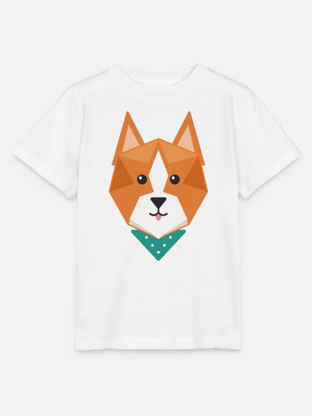 Geometrischer Fuchs - Stanley/Stella Kinder T-Shirt MINI CREATOR - Weiß