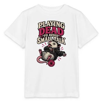 RobVibe Wild Club – Dead Opossum spielen - Stanley/Stella Kinder T-Shirt MINI CREATOR  - Weiß - Vorne - Maike (125cm)