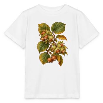 Haselnüsse am Zweig - Stanley/Stella Kinder T-Shirt MINI CREATOR  - Weiß - Vorne - Maike (125cm)