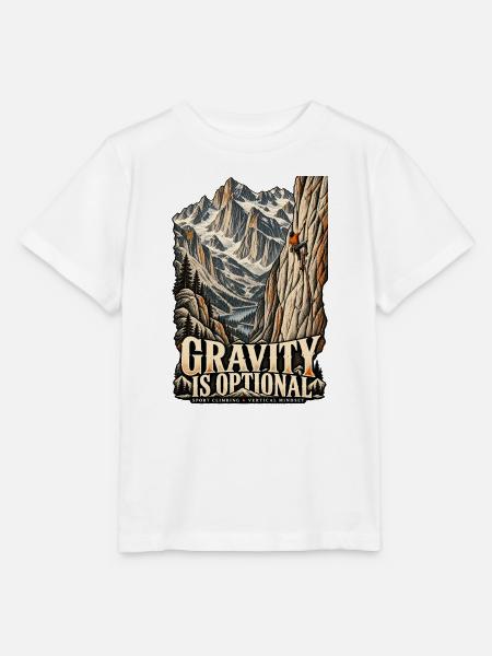 Gravity Is Optional – Sportklettern Vintage - Stanley/Stella Kinder T-Shirt MINI CREATOR - Weiß