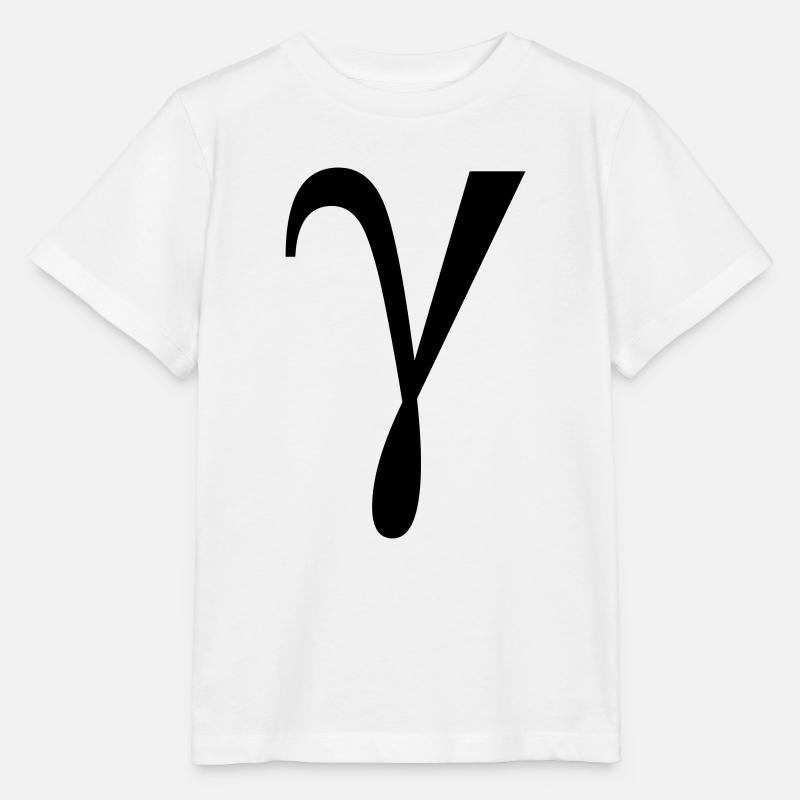 Gamma griechischer Buchstabe - Stanley/Stella Kinder T-Shirt MINI CREATOR  - Weiß