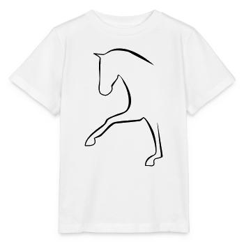 Dressurpferd - Stanley/Stella Kinder T-Shirt MINI CREATOR  - Weiß - Vorne - Maike (125cm)