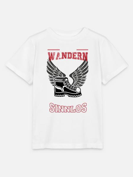 Wandern rot Leben sinnlos - Geschenk - Stanley/Stella Kinder T-Shirt MINI CREATOR - Weiß