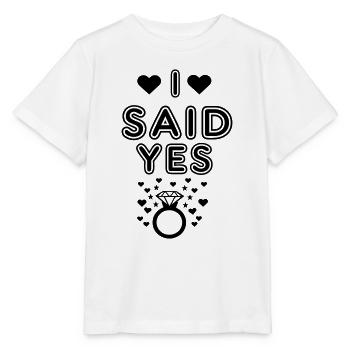 Engaged - Stanley/Stella Kinder T-Shirt MINI CREATOR  - Weiß - Vorne - Maike (125cm)