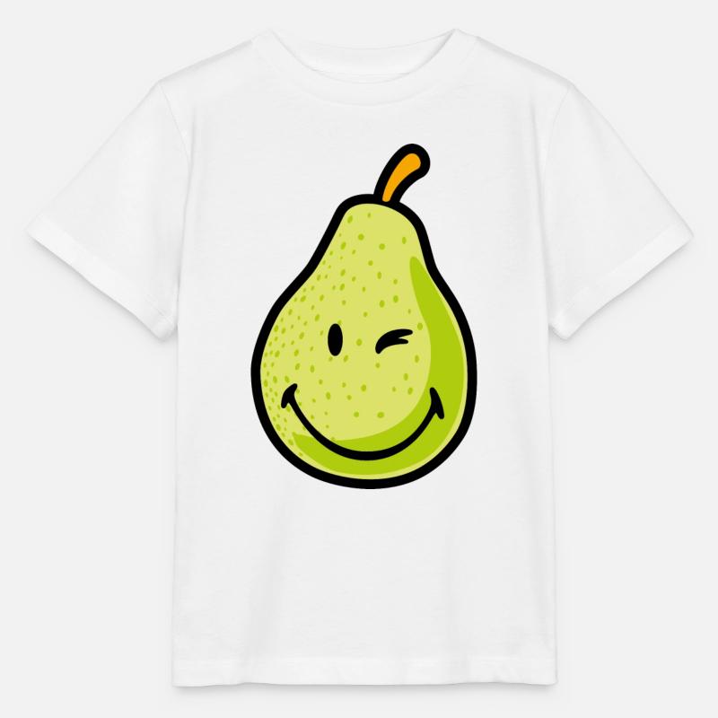 Smiley Pear - Stanley/Stella Kinder T-Shirt MINI CREATOR  - Weiß