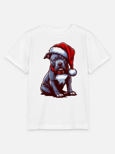 Pitbull Heiligabend - Stanley/Stella Kinder T-Shirt MINI CREATOR - Weiß