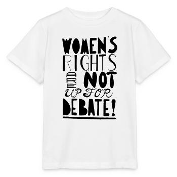 Women's Right Are Not Up For Debate - Stanley/Stella MINI CREATOR Kids’ T-Shirt - white - Front - Maike (125cm)
