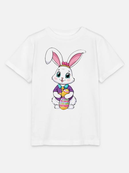 Osterhase mit Ostereiern - Stanley/Stella Kinder T-Shirt MINI CREATOR - Weiß