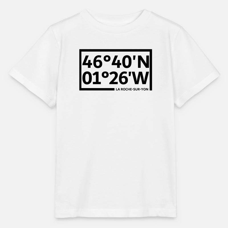 Coordonnées de La Roche-sur-Yon - T-shirt bio MINI CREATOR Stanley/Stella Enfant - blanc