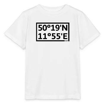 Hof Koordinaten - Stanley/Stella Kinder T-Shirt MINI CREATOR  - Weiß - Vorne - Maike (125cm)