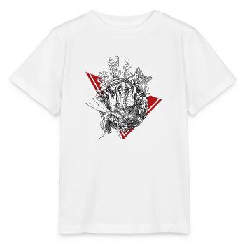 La planète des plantes carnivores en noir - T-shirt bio MINI CREATOR Stanley/Stella Enfant - blanc - Devant - Maike (125cm)