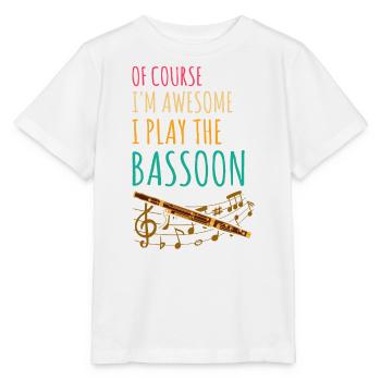 Instrument à vent en bois et instrument à vent basson - T-shirt bio MINI CREATOR Stanley/Stella Enfant - blanc - Devant - Maike (125cm)