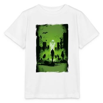 Zombie Illustration Minimalistisches Design - Stanley/Stella Kinder T-Shirt MINI CREATOR  - Weiß - Vorne - Maike (125cm)