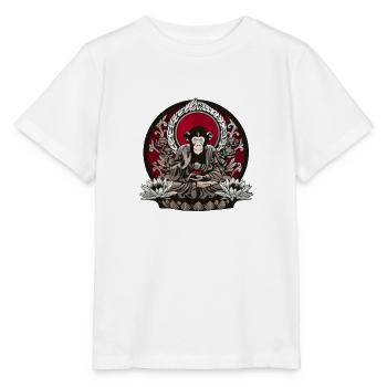 zen monkey - T-shirt bio MINI CREATOR Stanley/Stella Enfant - blanc - Devant - Maike (125cm)
