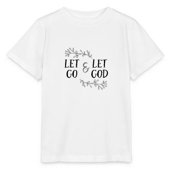 Christian Design Let go and let God - Stanley/Stella MINI CREATOR Kids’ T-Shirt - white - Front - Maike (125cm)