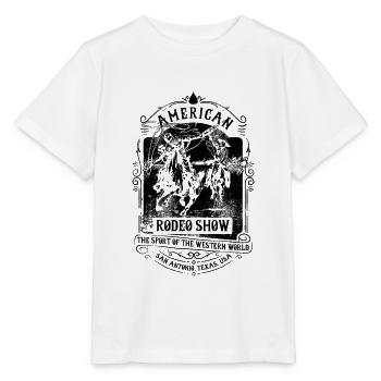 American Rodeo Show - T-shirt bio MINI CREATOR Stanley/Stella Enfant - blanc - Devant - Maike (125cm)
