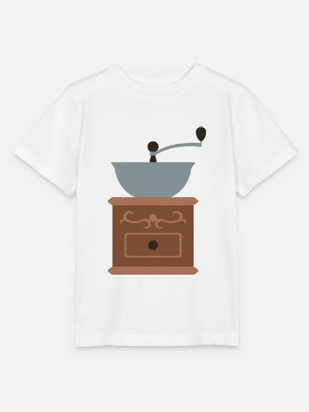 Kaffeemühle - Stanley/Stella Kinder T-Shirt MINI CREATOR  - Weiß