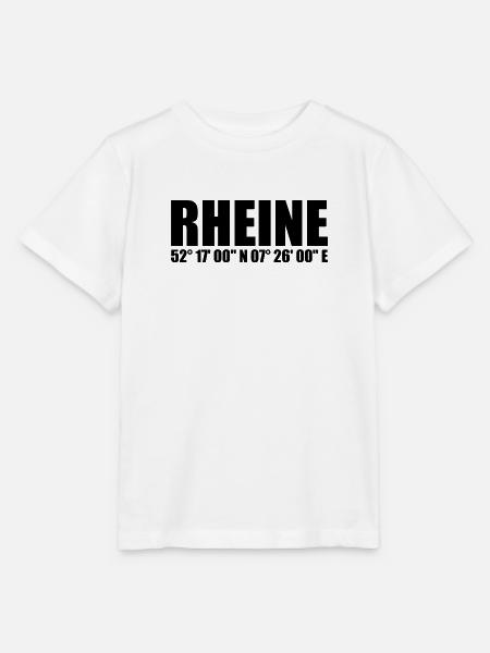 Rheine Koordinaten - Stanley/Stella Kinder T-Shirt MINI CREATOR - Weiß