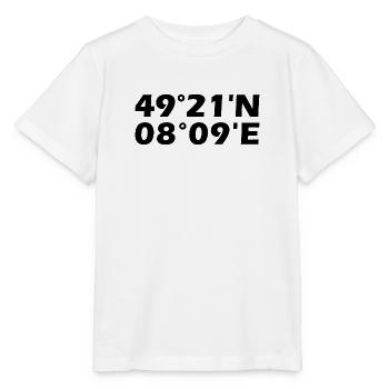 Neustadt an der Weinstraße Koordinaten - Stanley/Stella Kinder T-Shirt MINI CREATOR  - Weiß - Vorne - Maike (125cm)