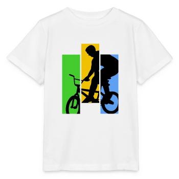Bike Freestyle - T-shirt bio MINI CREATOR Stanley/Stella Enfant - blanc - Devant - Maike (125cm)