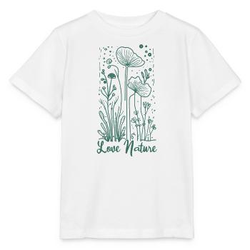 Love nature - Stanley/Stella MINI CREATOR Kids’ T-Shirt - white - Front - Maike (125cm)