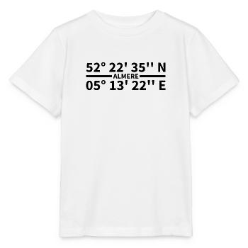 Almere Koordinaten - Stanley/Stella Kinder T-Shirt MINI CREATOR  - Weiß - Vorne - Maike (125cm)
