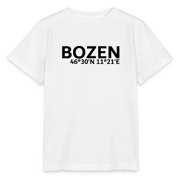 Bozen Koordinaten - Stanley/Stella Kinder T-Shirt MINI CREATOR  - Weiß - Vorne - Maike (125cm)