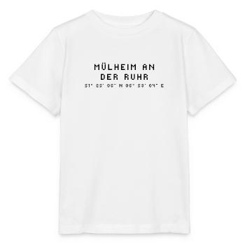 Mülheim an der Ruhr Koordinaten - Stanley/Stella Kinder T-Shirt MINI CREATOR  - Weiß - Vorne - Maike (125cm)