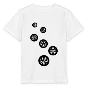 Reifen tuning - Stanley/Stella Kinder T-Shirt MINI CREATOR  - Weiß - Vorne - Maike (125cm)