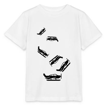 Airplane symbol - Stanley/Stella MINI CREATOR Kids’ T-Shirt - white - Front - Maike (125cm)