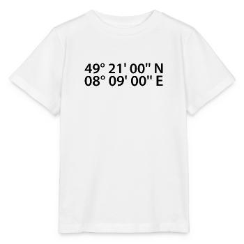 Neustadt an der Weinstraße Koordinaten - Stanley/Stella Kinder T-Shirt MINI CREATOR  - Weiß - Vorne - Maike (125cm)