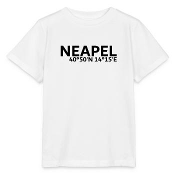 Neapel Koordinaten - Stanley/Stella Kinder T-Shirt MINI CREATOR  - Weiß - Vorne - Maike (125cm)